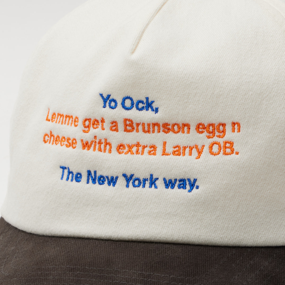 THE NEW YORK WAY CAP - NAT/BLACK (PREORDER)
