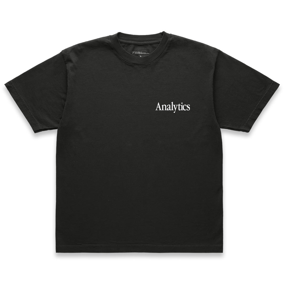 ANALYTICS TEE - WASHED BLACK