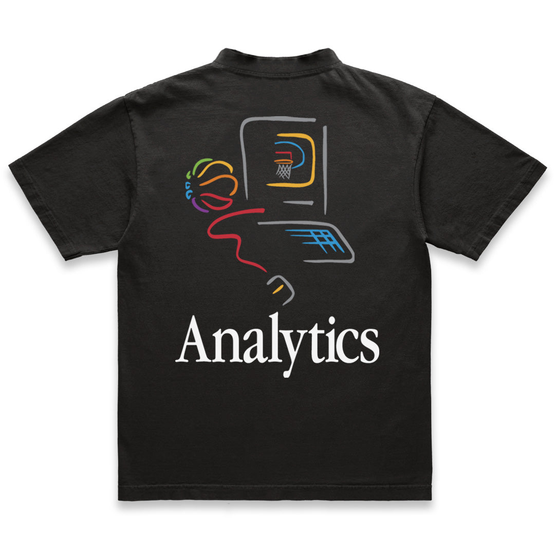 ANALYTICS TEE - WASHED BLACK