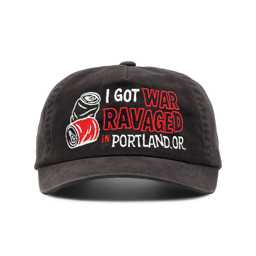 RAVAGED CAP - WASHED BLACK (PREORDER)