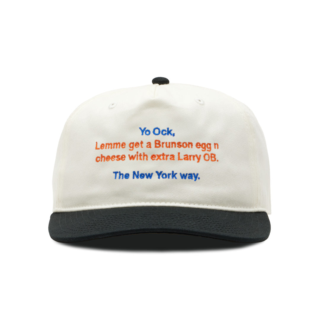 THE NEW YORK WAY CAP - NAT/BLACK (PREORDER)