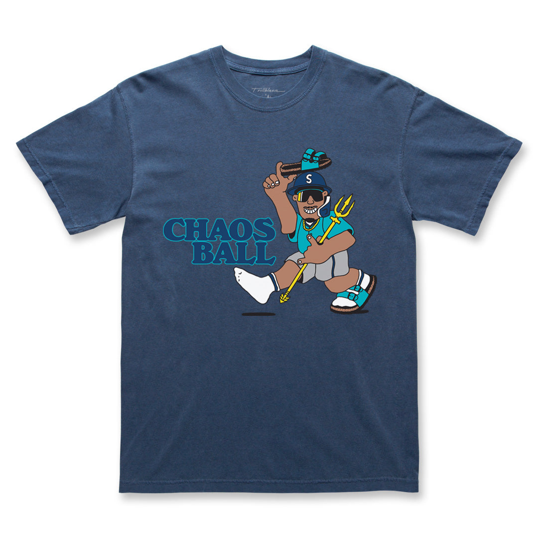 CHAOS BALL TEE - NAVY (PREORDER)