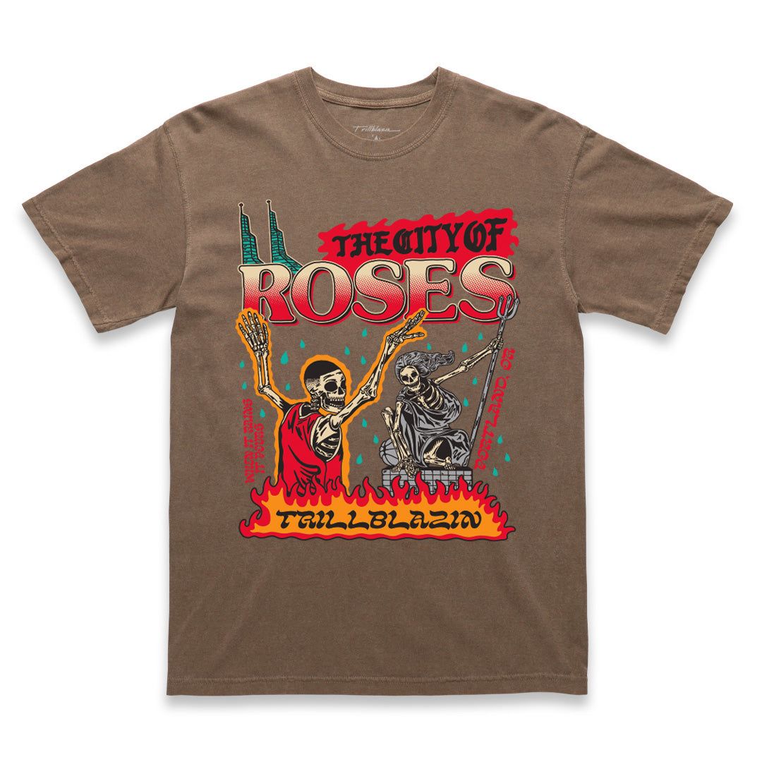 THE CITY TEE - BROWN