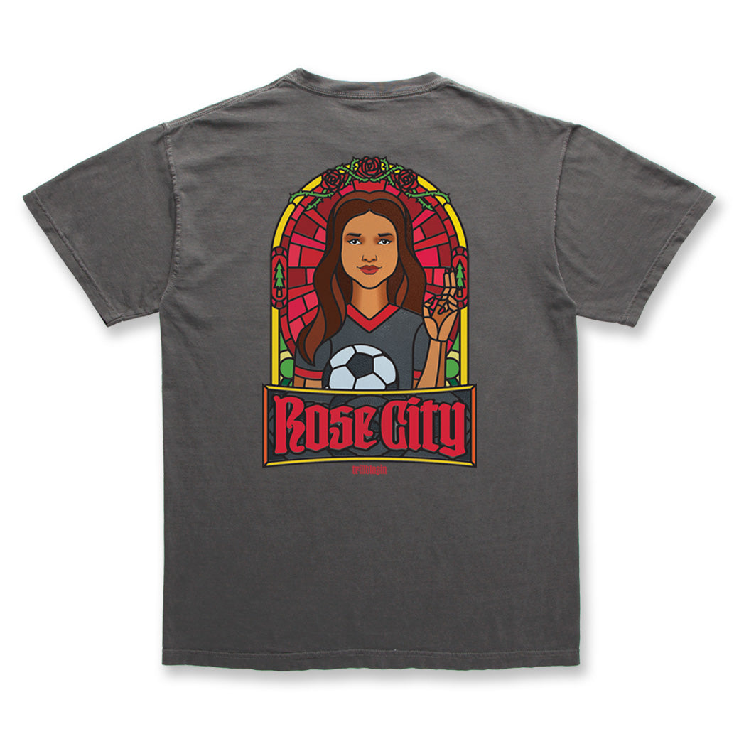 GLASS TEE - WASHED GREY