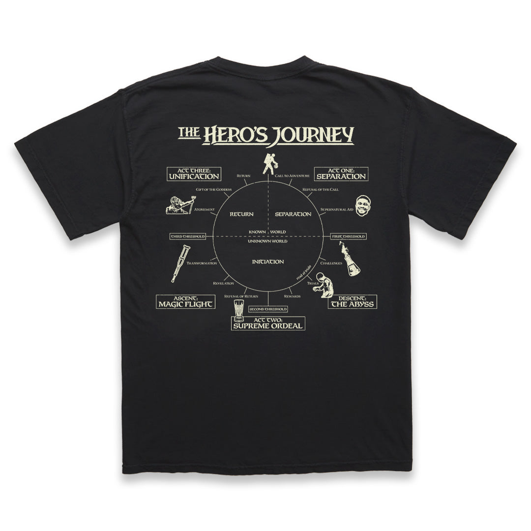 JOURNEY TEE - WASHED BLACK (PREORDER)