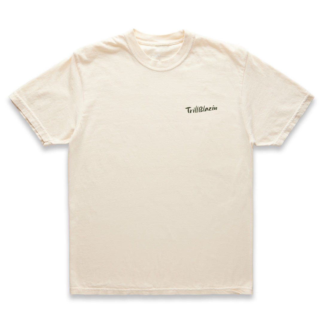 STILL LIFE TEE - NATURAL/OLIVE