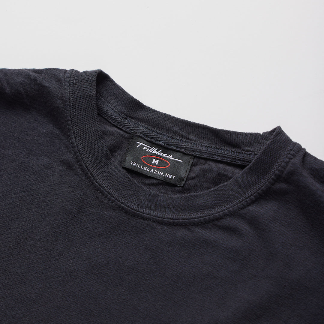 TID POCKET TEE - WASHED BLACK