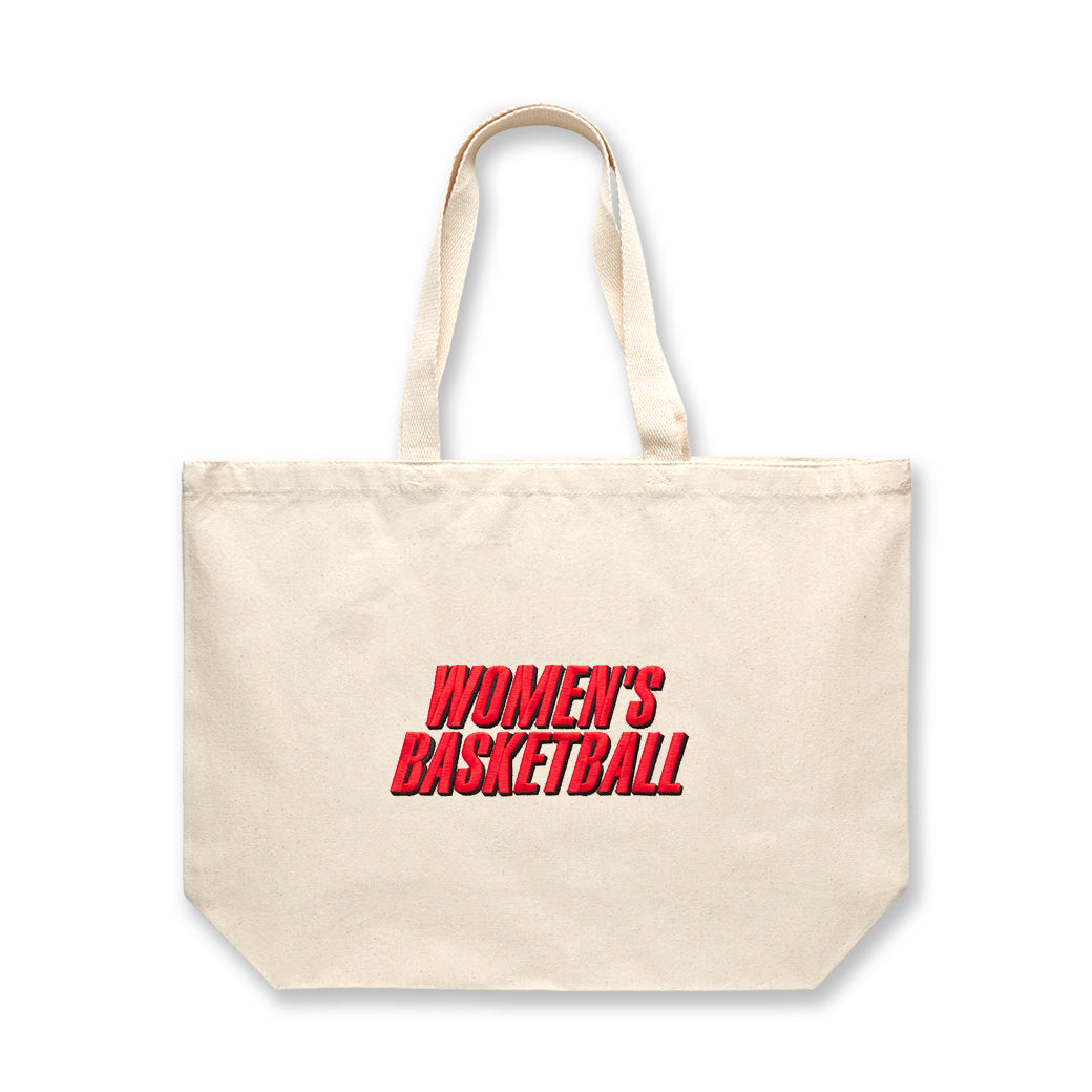 W. HOOPS JUMBO TOTE - NATURAL
