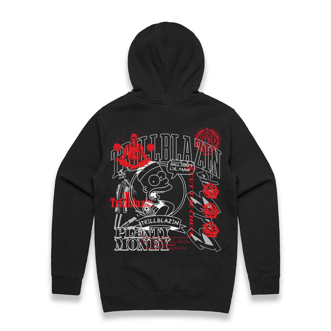 TEST PRINT HOODIE - BLACK (UN)