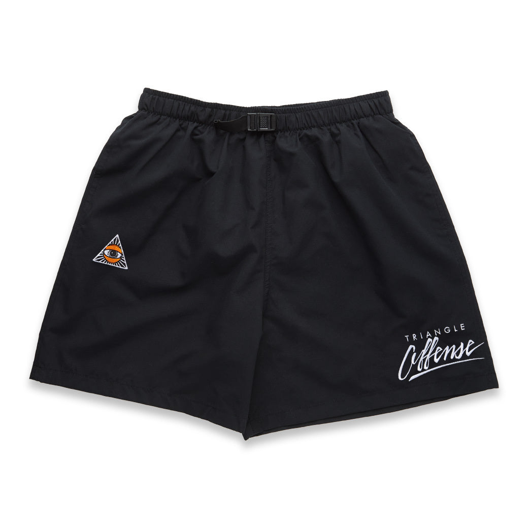TRIANGLE NYLON SHORTS - BLACK (UN)